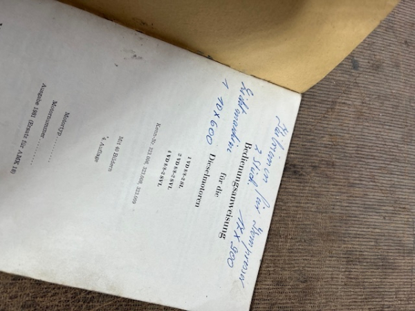 Betriebsanleitung Dieselmotor 1VD8/8-2SL / 2+4VD8/8-2SVL bedienungsanleitung