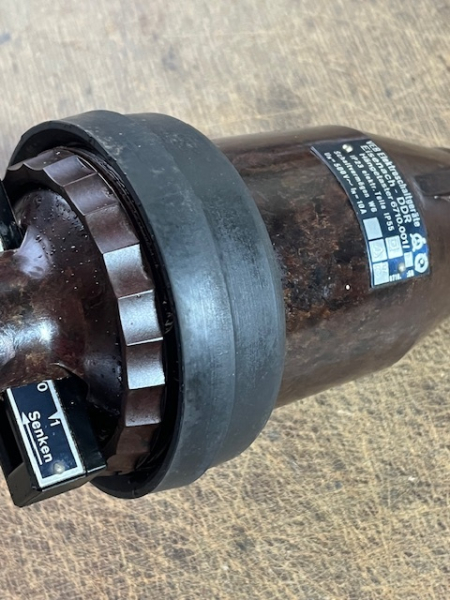 Steuerflasche Hängetaster VEB Geschwenda SFG1000 FM1000 DDR Bakelit