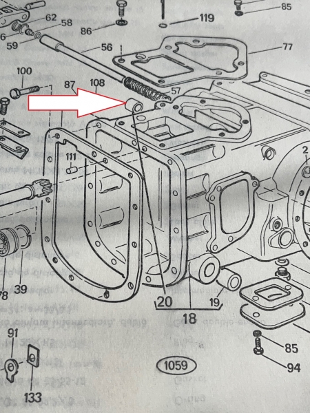 Buchse für Handbremshebel UTB Fiat 24x29x16