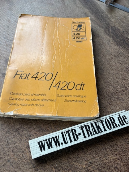 Ersatzteilkatalog Traktor Fiat 420 +  420DT original incl. Versandkosten