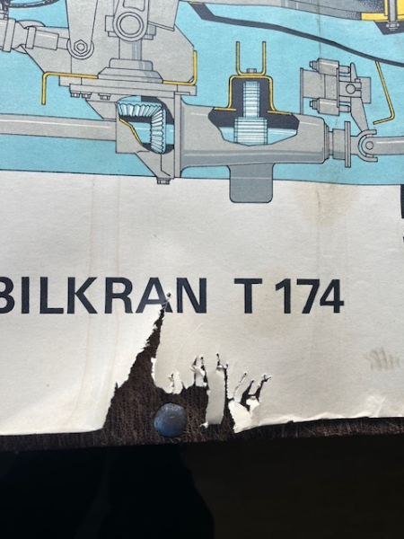 Poster Plakat IFA DDR Kran T174 Fortschritt VEB Weimar Kombinat Landmaschinen