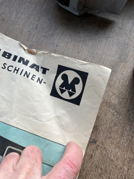 Poster Plakat IFA DDR Kran T174 Fortschritt VEB Weimar Kombinat Landmaschinen