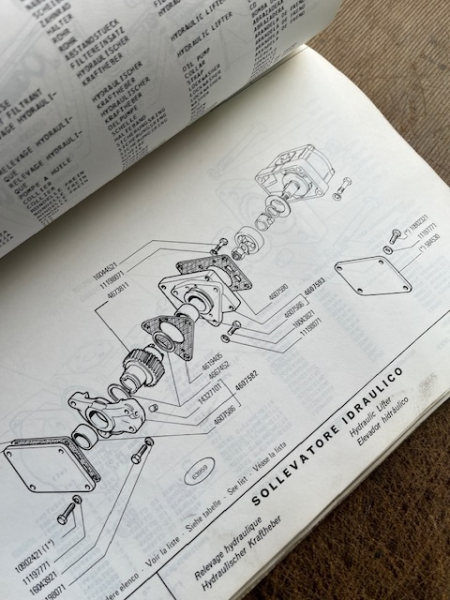 Ersatzteilkatalog Traktor Trattori  Fiat 480 - 500s - 540s original