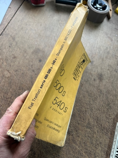 Ersatzteilkatalog Traktor Trattori  Fiat 480 - 500s - 540s original