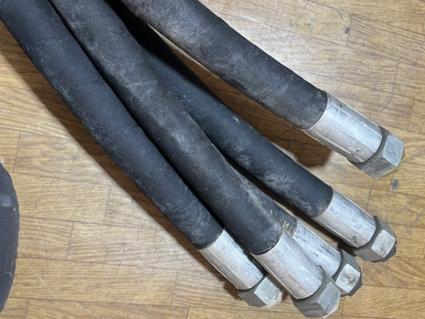 Hydraulikschlauch TIH 445 Länge 80 cm  Gewinde M27x2 DDR Lagerware Schlüsselweite 32mm