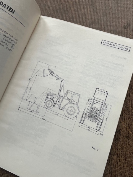 Technisches Handbuch UTB 550 mit Frontlader