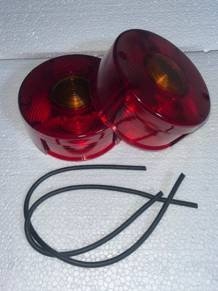 Kappen für Rücklicht DDR Rund Queck 2 Stück + 2x Gummidichtung