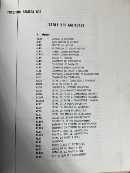 Ersatzteilkatalog Fiat Someca 800