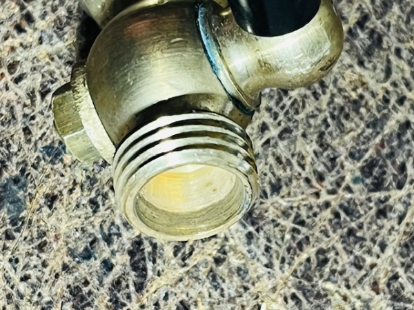 Oldtimer Messing Benzinhahn Ablasshahn Wasser Messinghahn 1/4 Zoll + M14x1,5