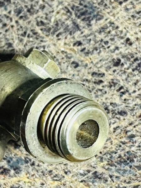 Oldtimer Messing Benzinhahn Ablasshahn Wasser Messinghahn 1/4 Zoll + M14x1,5