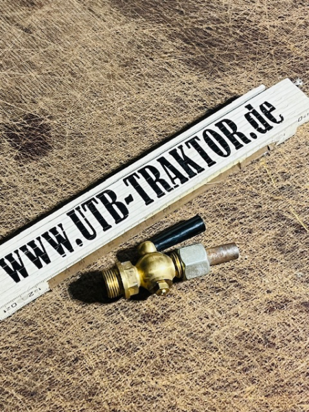 Oldtimer Messing Benzinhahn Ablasshahn Wasser Messinghahn 3/8 Zoll + M16x1,5