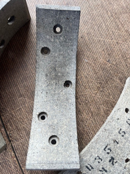 3 Stück Bremsbelag Traktor UTB TIH  mit 50 mm breite originalteil aus Lagerbestand