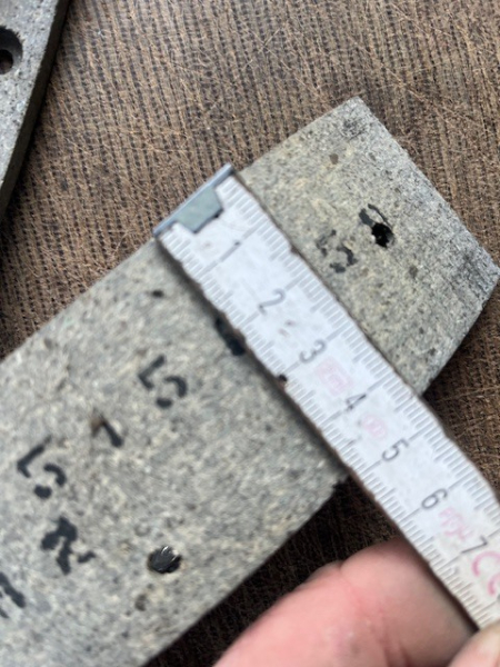 3 Stück Bremsbelag Traktor UTB TIH  mit 50 mm breite originalteil aus Lagerbestand