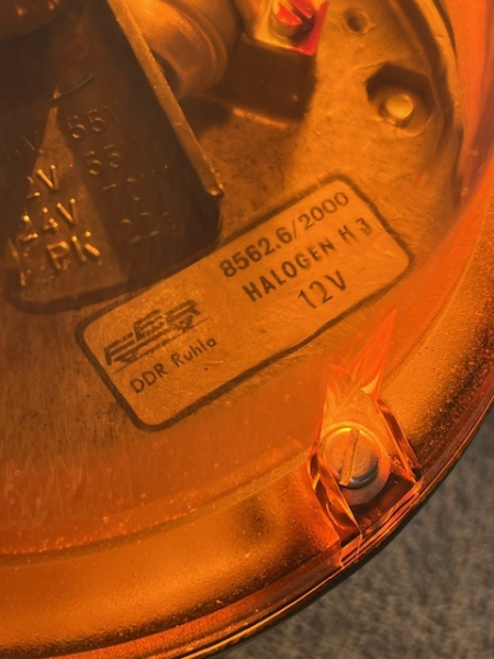 Rundumkennleuchte IFA Ruhle DDR 8562.6/2000 12 Volt