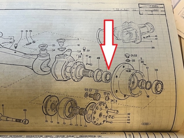 Schrägrollenlager Traktor Allrad Fiat + UTB z.B. U 302 Vorderachse