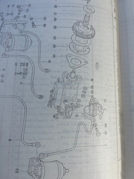 Ersatzteilkatalog TIH 445 DH original gebraucht