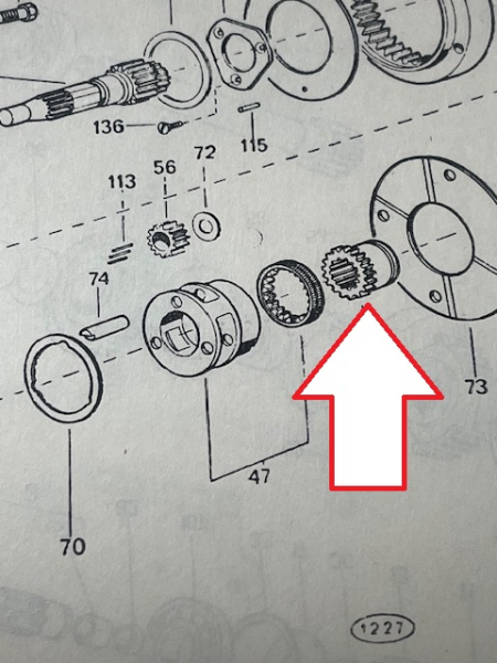 Zahnrad Gruppenschaltung Getriebe UTB TIH Fiat aus original Lagerbestand