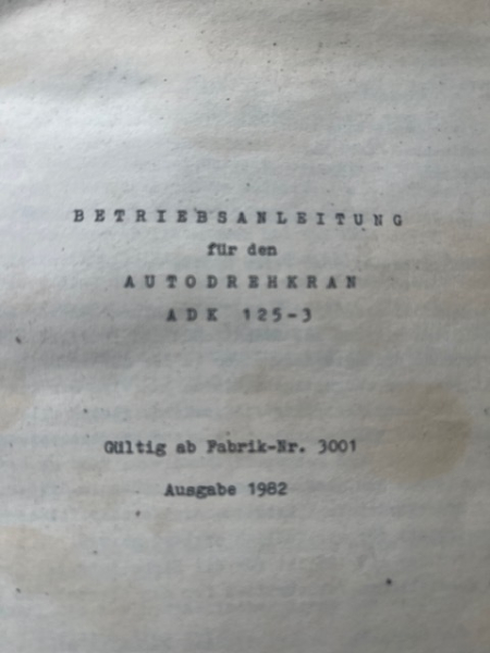 Betriebsanleitung ADK 125 - 3