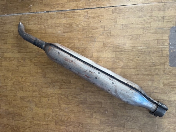 Auspuff 88cm für UTB TIH Fiat blank ohne Farbe