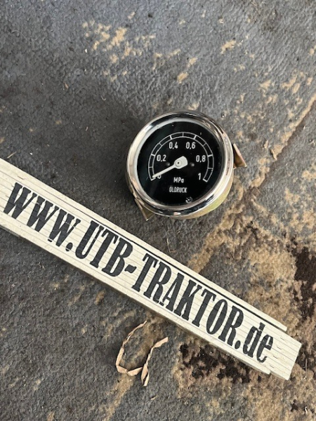 Öldruckanzeige Öldruckmanometer 60 mm mit Beleuchtung mit Chrom Rand