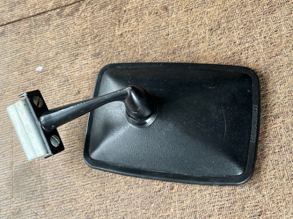 Original Spiegel Rechts für IFA Trabant 601 Wartburg P70 Simson Duo Rückspiegel Außenspiegel schwarz aus DDR Lagerbestand