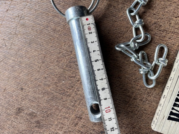Bolzen Stecker für Zugmaul mit kette