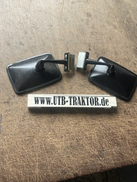 2x Original Spiegel für IFA Trabant 601 Wartburg P70 Simson Duo Rückspiegel Außenspiegel schwarz aus DDR Lagerbestand