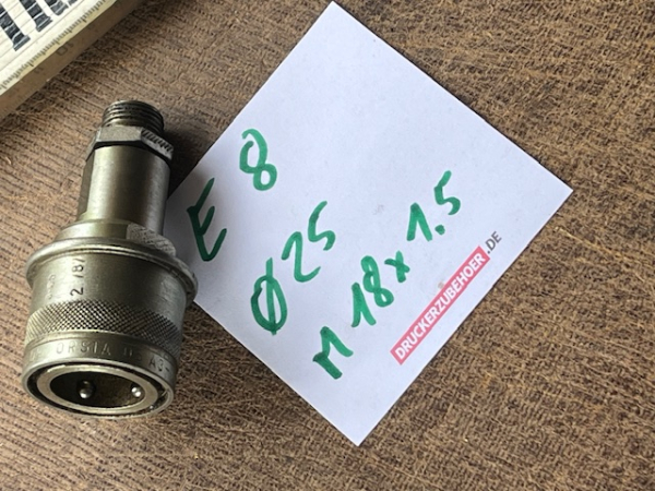 Kupplung für Hydraulikanschluß für Anhänger M18x1,5