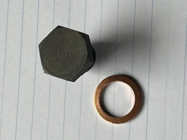 Ölablaßschraube M14x1,5 mit Kupferdichtung