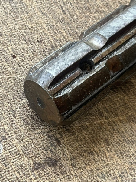 Stummel Zapfwelle  gesamt 160 mm außendurchmesser 34,5 mm