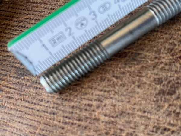 Stehbolzen 2x M10 Gewinde 85 mm gesamt