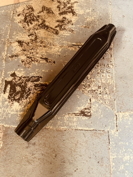 Auspuff emaille Schalldämpfer Traktor Fiat  innen 60mm z.B. 850 1000 1180 1300 90.90 100.90 ...  gesamt Länge 83 cm