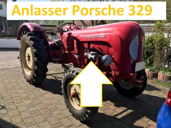 Anlasser Getriebeanlasser Starter Schlepper Traktor Porsche Super Export 329