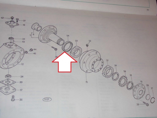 Simering Allrad Vorderachse UTB Fiat DT Modelle