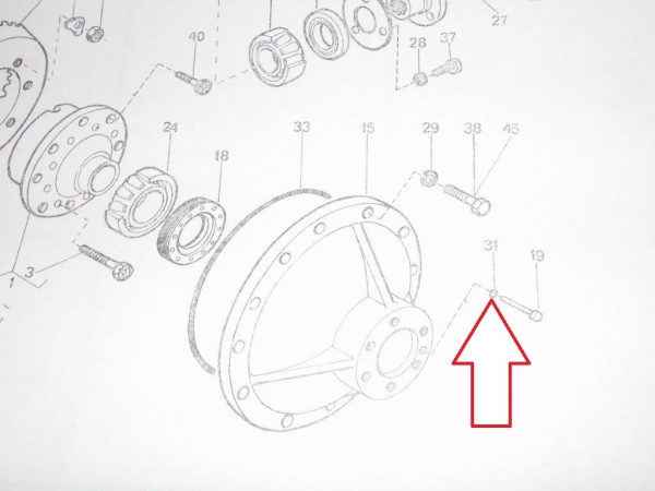 Kleiner Dichtring am Differential Vorderachse UTB Fiat DT Modelle