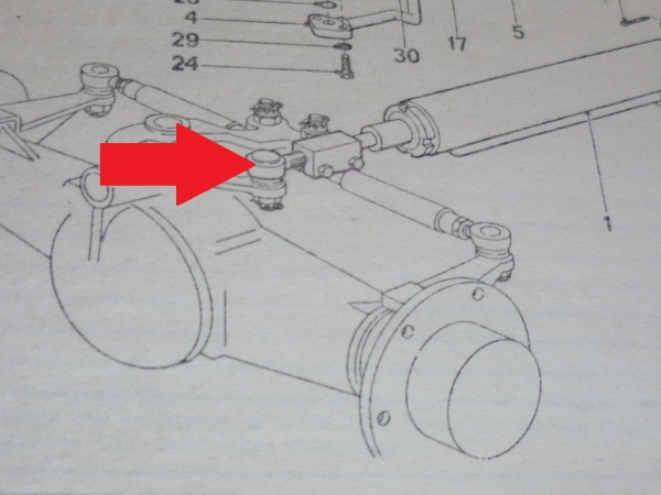 Spurstangenkopf Kugelgelenk für Lenkzylinder UTB U 302 + Fiat 55.46 55.56 60.56 70.46 70.56