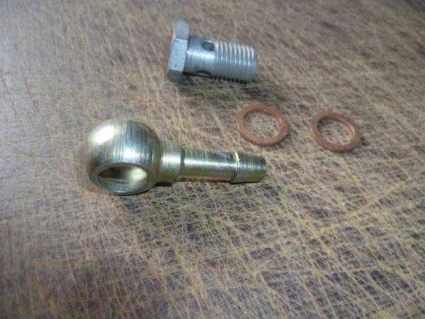 Ringöse + Hohlschraube M12 x 1,5 mit 2 Kupferdichtungen