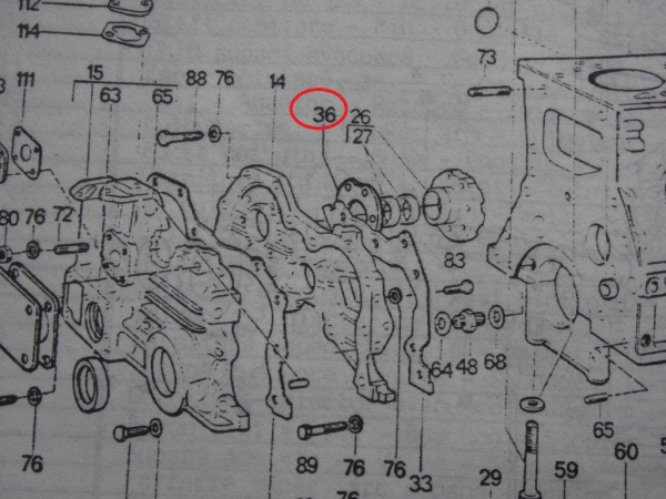 Dichtung vor der Einspritzpumpe UTB 302+ 300