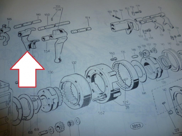 Schaltgabel Fiat UTB TIH
