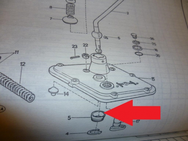 Dichtung Kunststoff für Schalthebel UTB Fiat