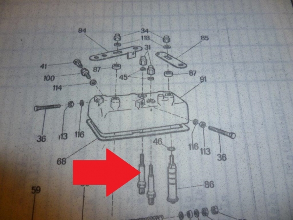 Stiftschraube für Deckel Einspritzpumpe UTB TIH Fiat