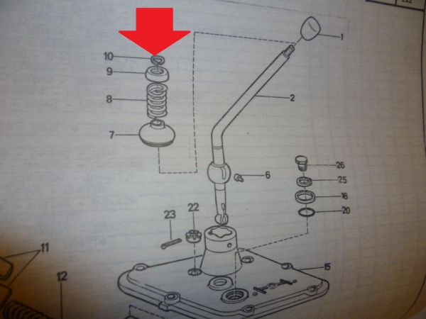 Sicherungsring für Schalthebel UTB Fiat 415 480 450 540 640 780