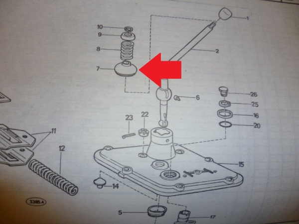 Kappe für Schalthebel UTB Fiat 415 450 480 540 640