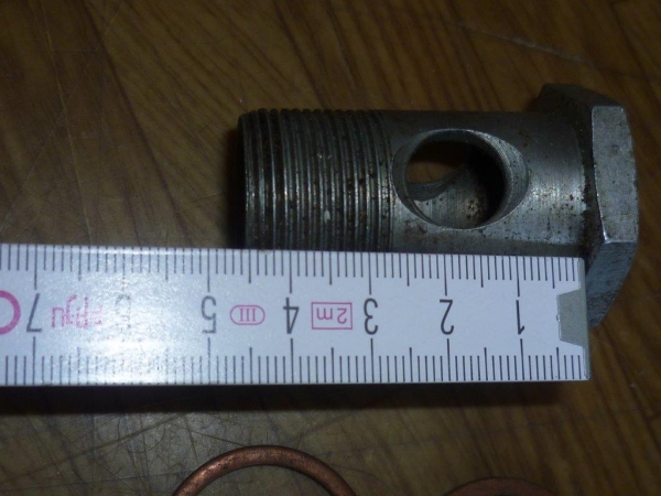 Hohlschraube M26 x 1,5 mit 2 Kupfer Dichtungen