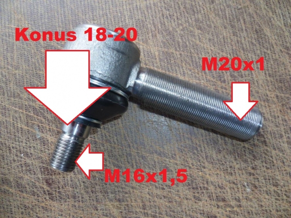 Spurstangenkopf Kugelgelenk für Lenkzylinder UTB U 302 + Fiat 55.46 55.56 60.56 70.46 70.56