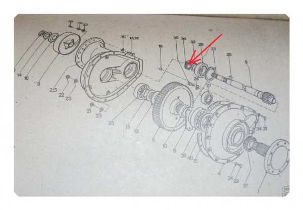 Simerring für Endantrieb innen TIH , UTB + Fiat Traktor