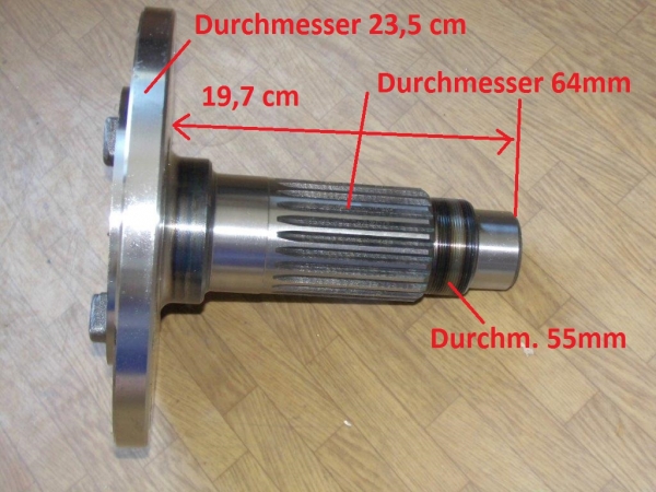 Steckachse hinten Radnabe Traktor Fiat 450 480 55.46 - 55.56 - 60.56