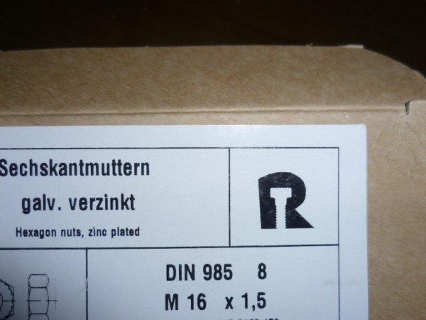 Mutter M16x1,5 selbstsichernd TIH UTB
