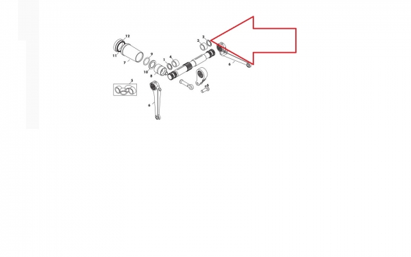 O Ring für Welle vom Kraftheber groß Fiat + UTB