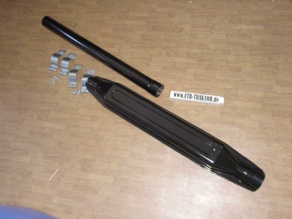 Auspuff emaille Schalldämpfer Traktor Fiat  innen 60mm L: 1,53 m z.B. 850 1000 1180 1300 90.90 100.90 ...
